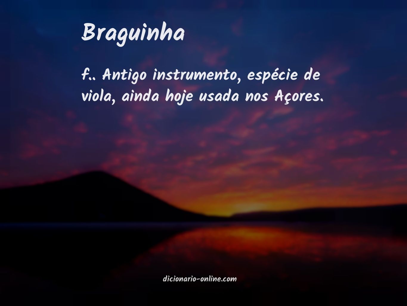 Significado de braguinha