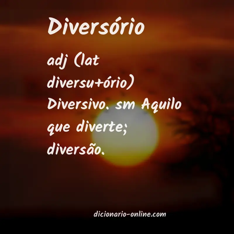 Significado de diversório