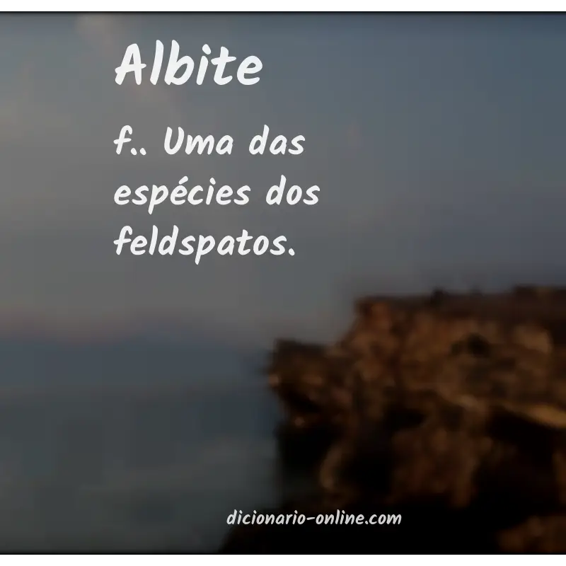 Significado de albite