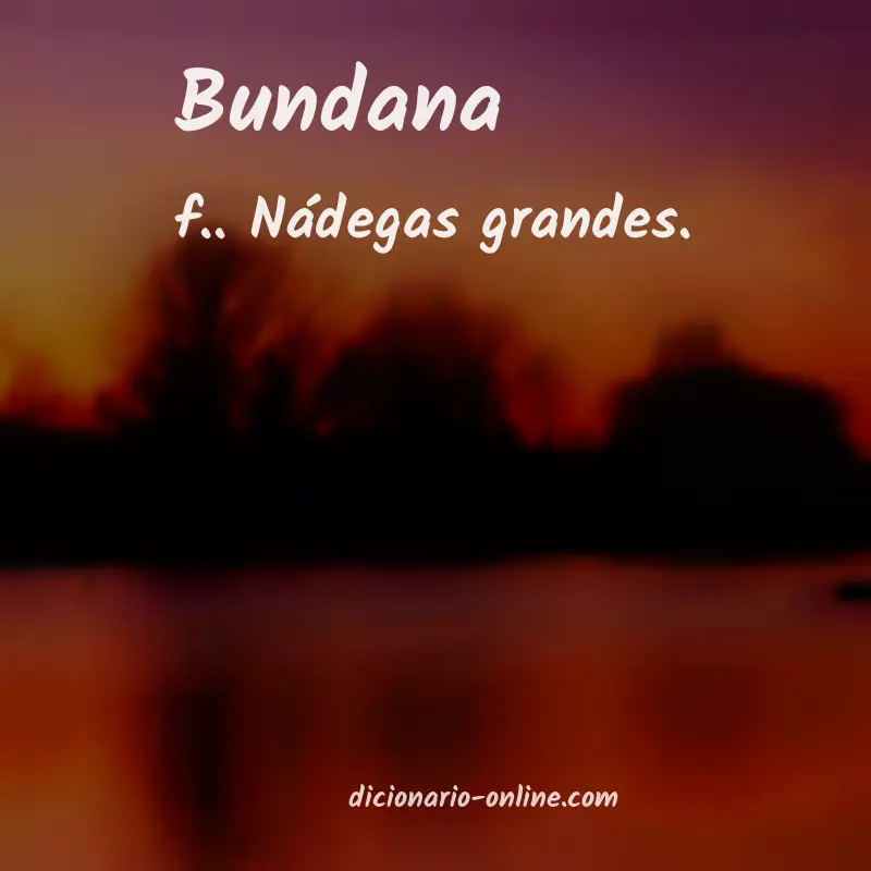 Significado de bundana