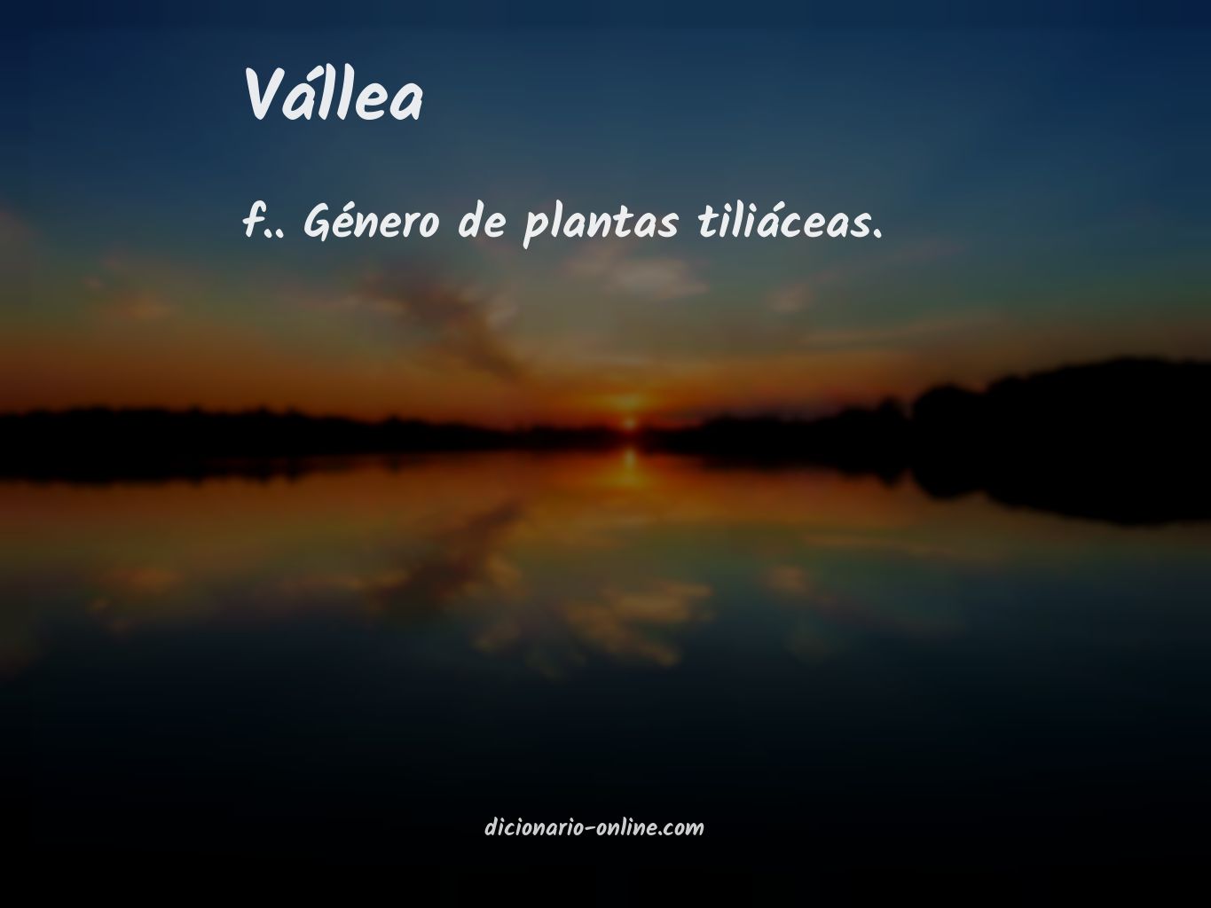 Significado de vállea