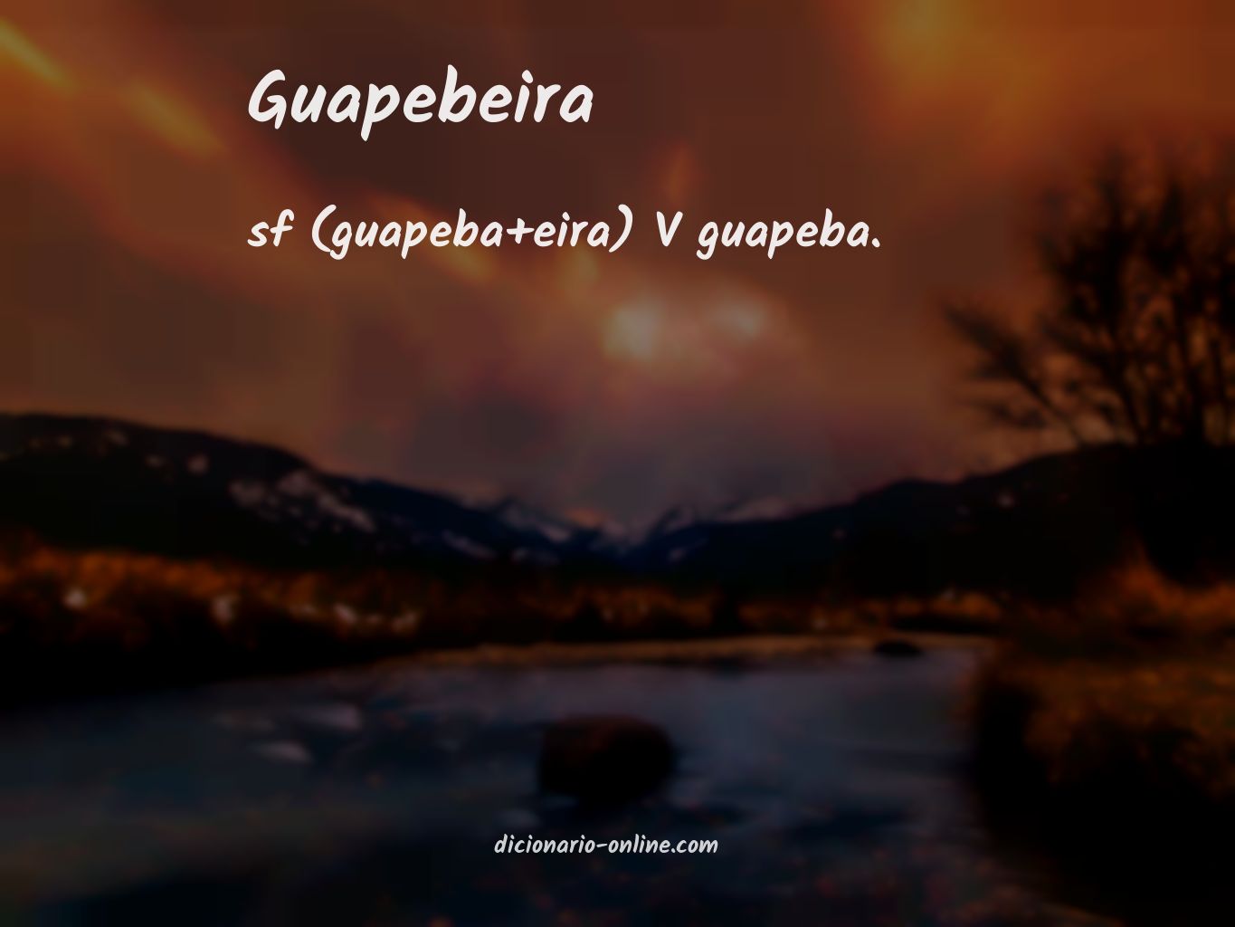 Significado de guapebeira