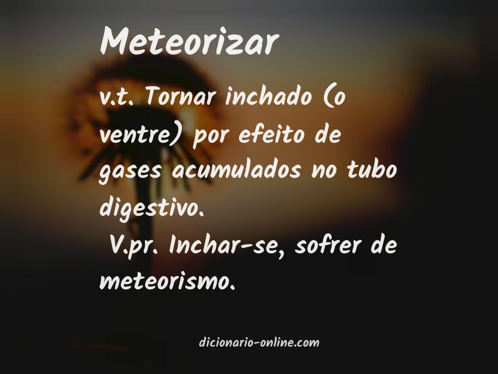 Significado de meteorizar