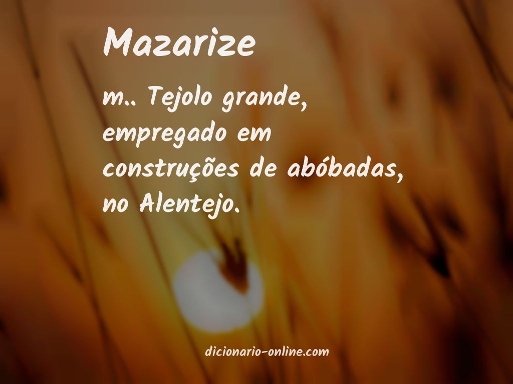 Significado de mazarize