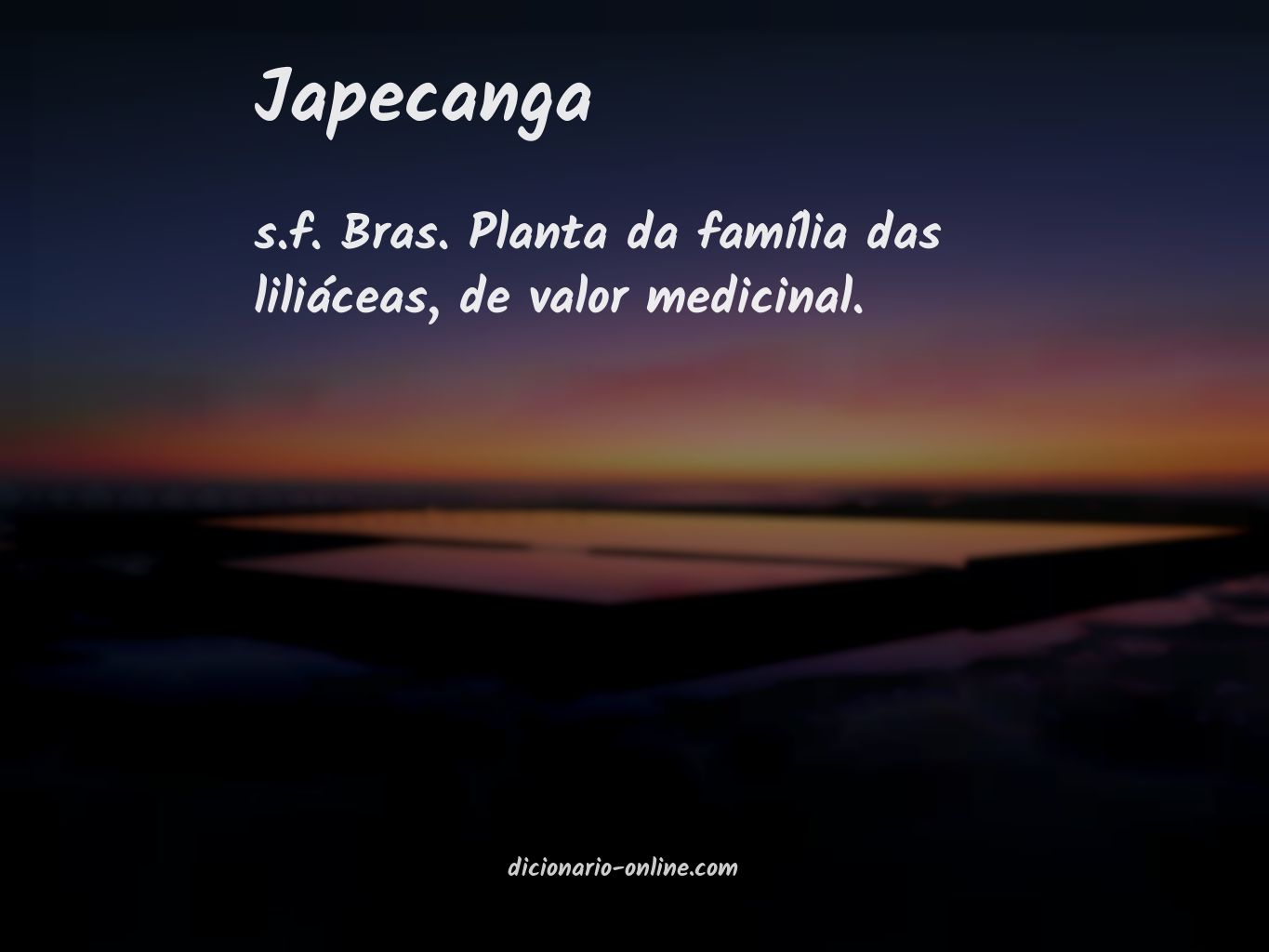 Significado de japecanga