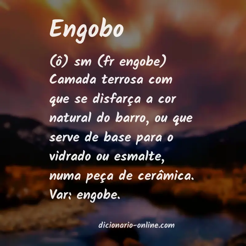 Significado de engobo