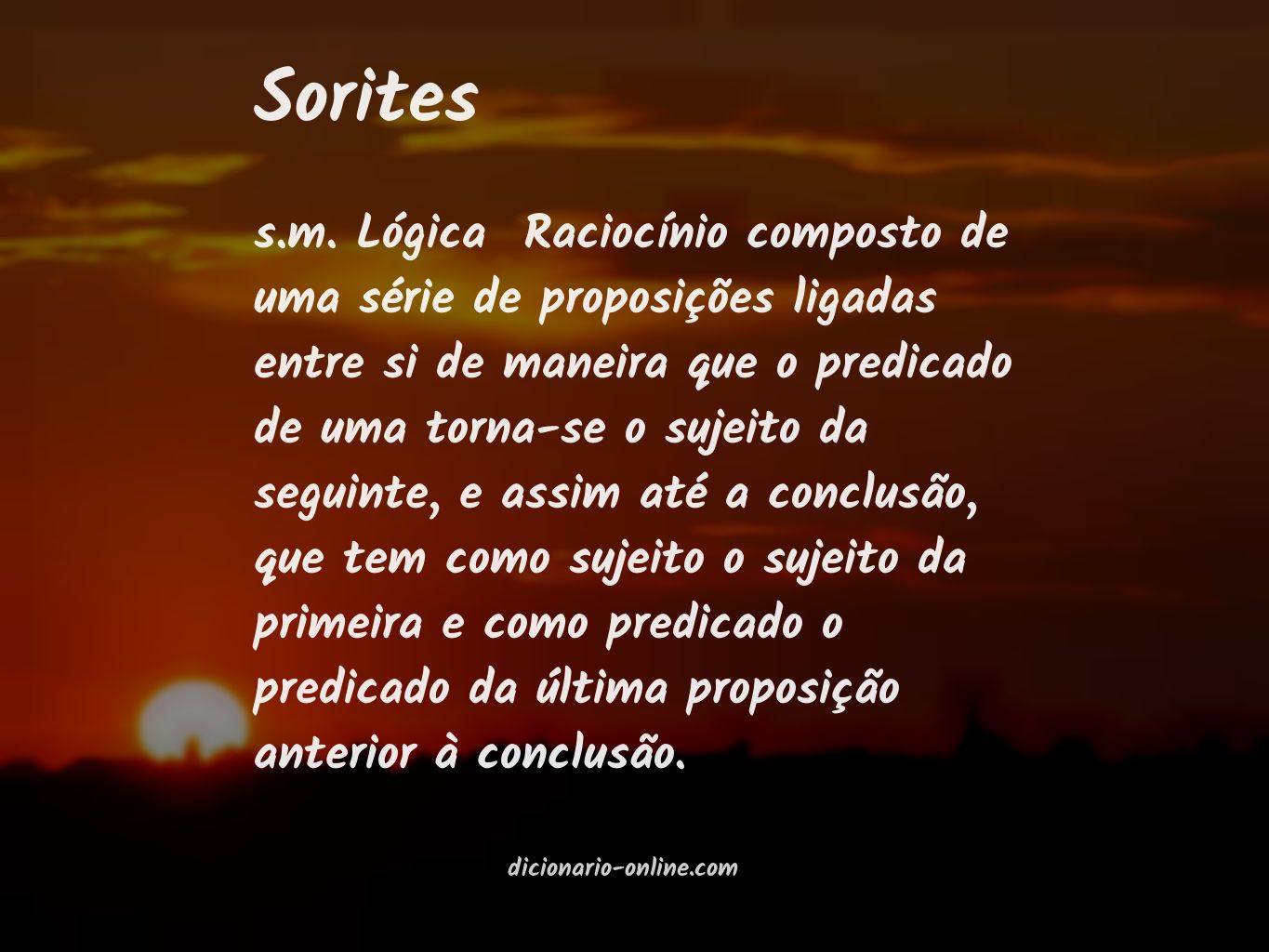 Significado de sorites