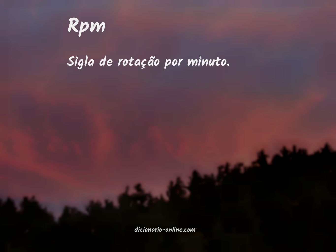Significado de rpm