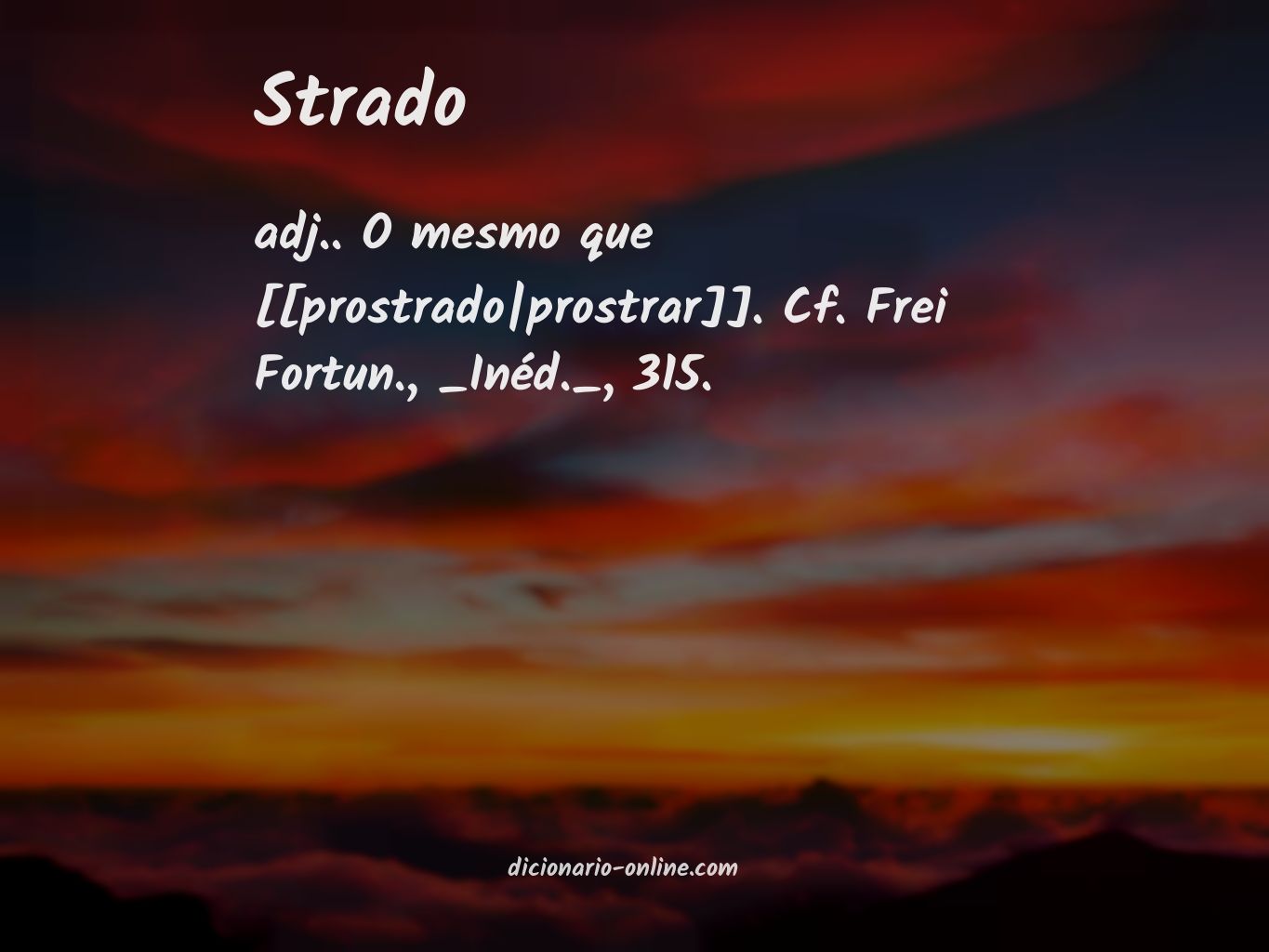 Significado de strado