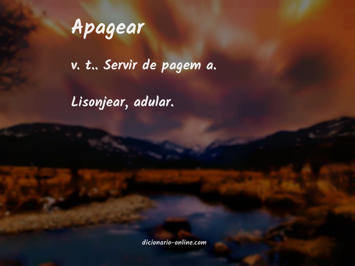 Significado de apagear