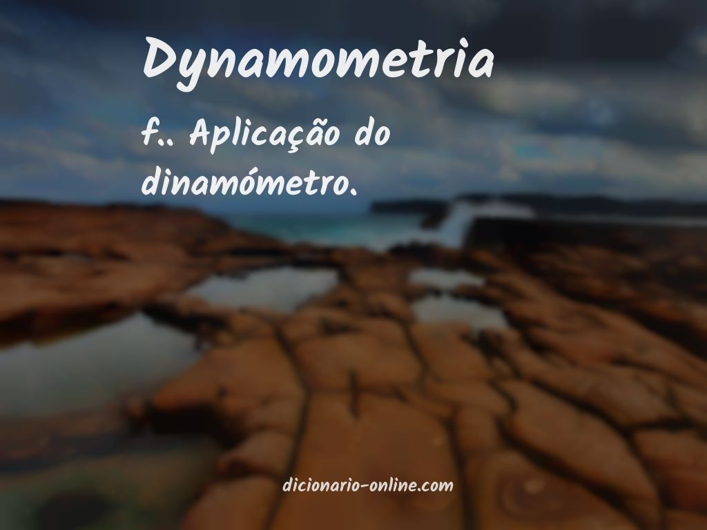 Significado de dynamometria