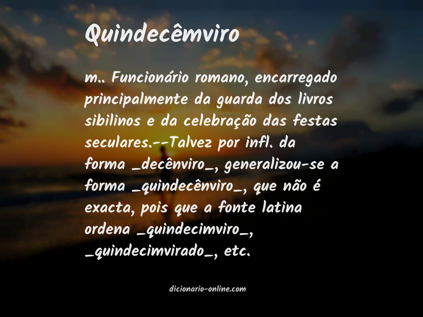 Significado de quindecêmviro