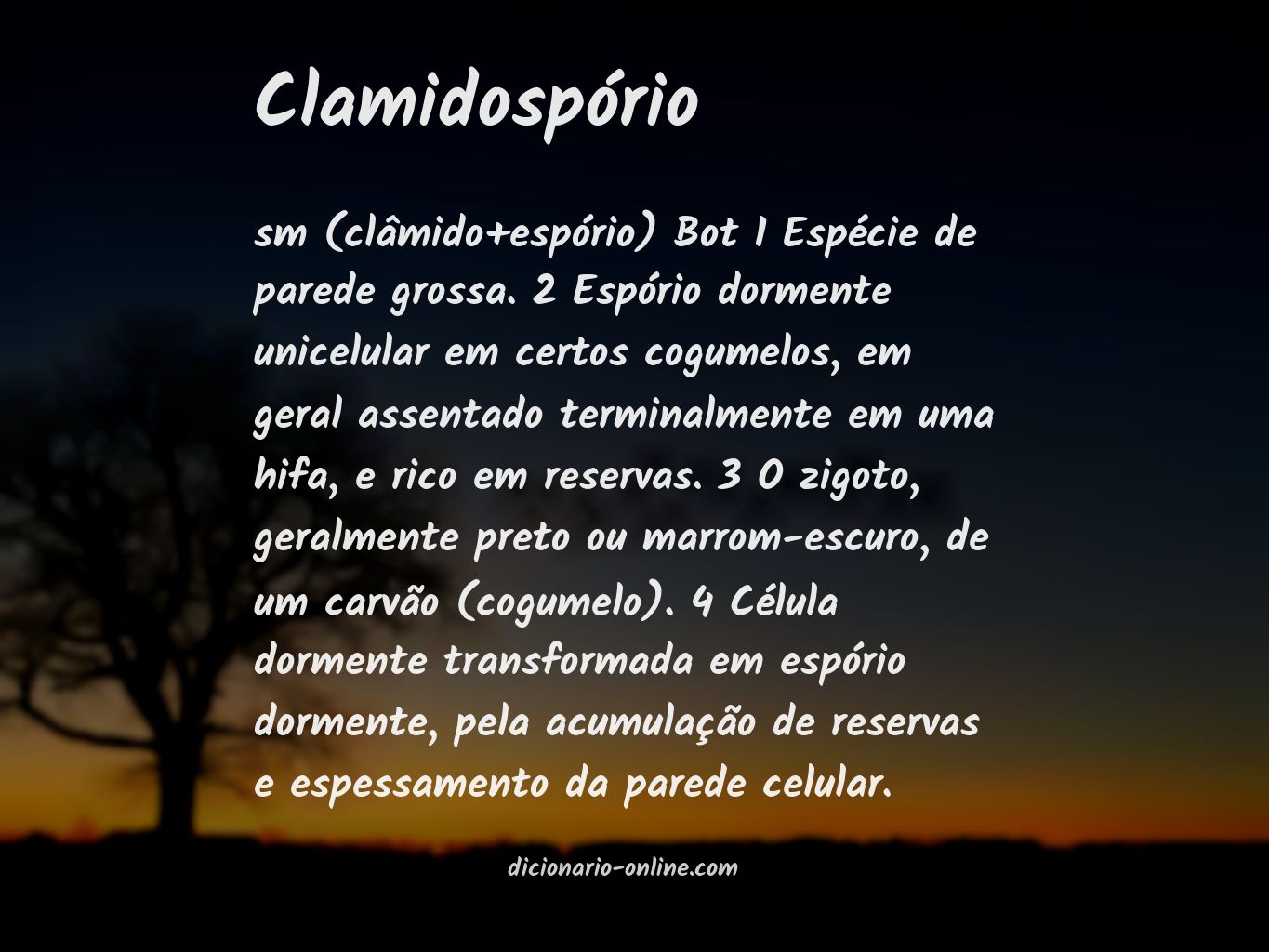 Significado de clamidospório