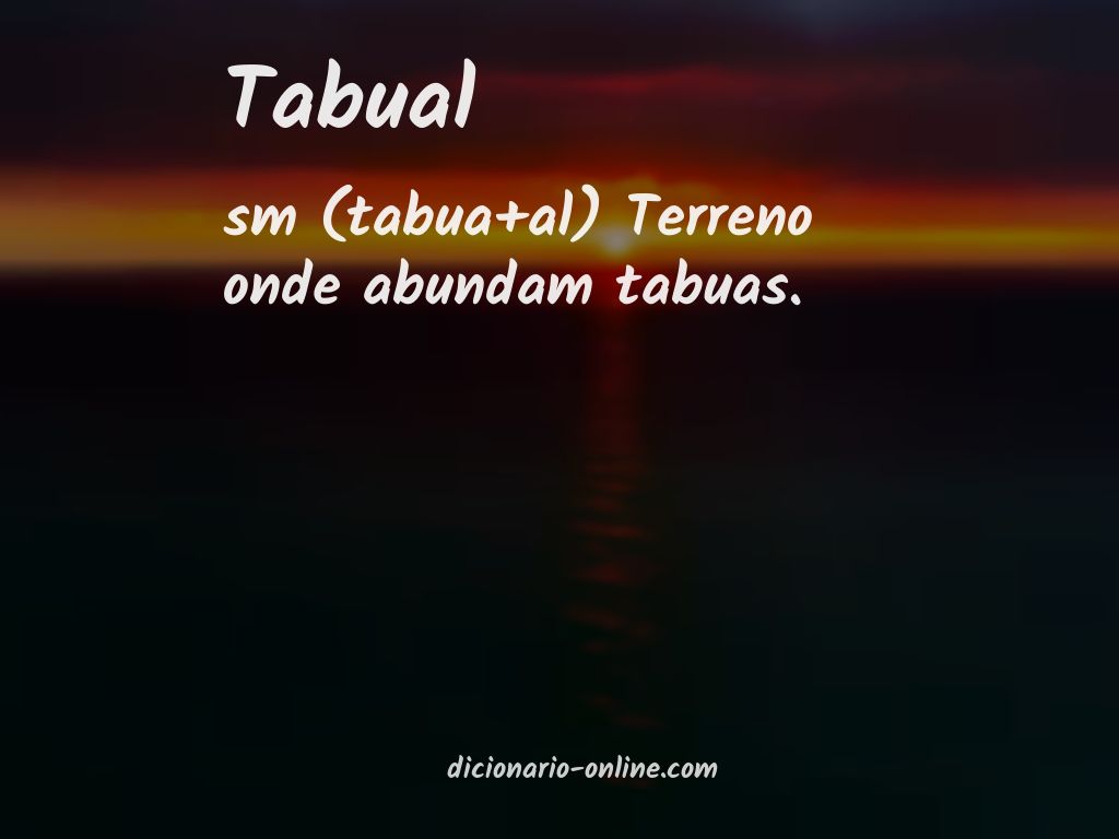 Significado de tabual