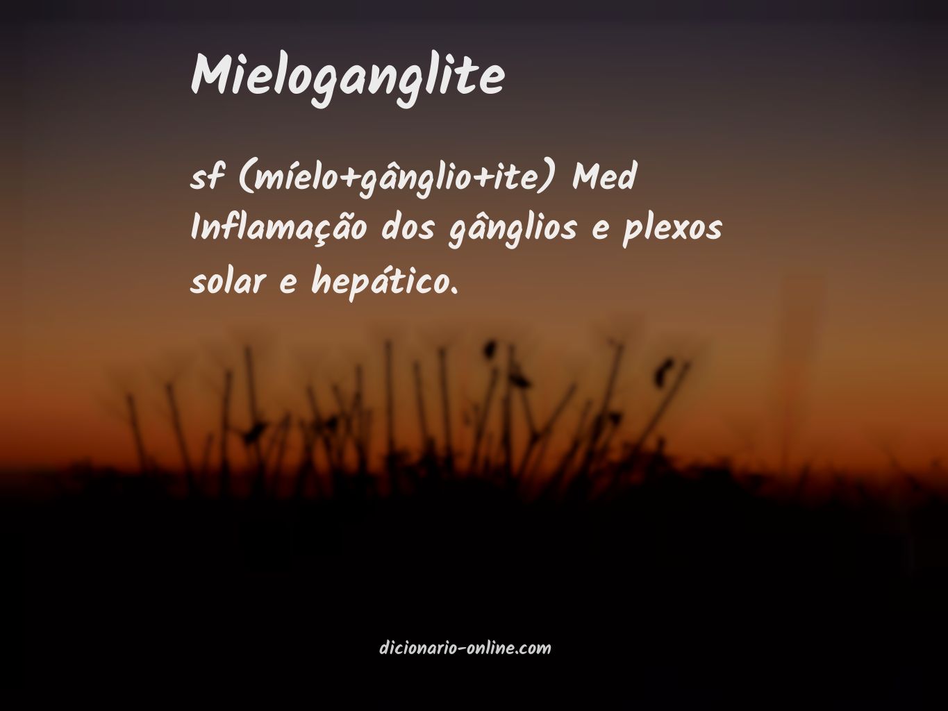 Significado de mieloganglite