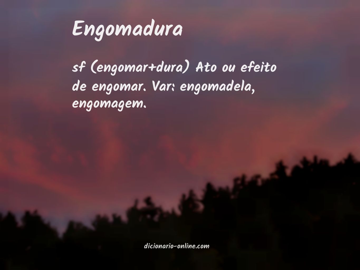 Significado de engomadura