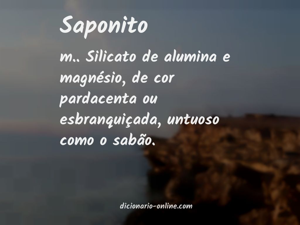 Significado de saponito