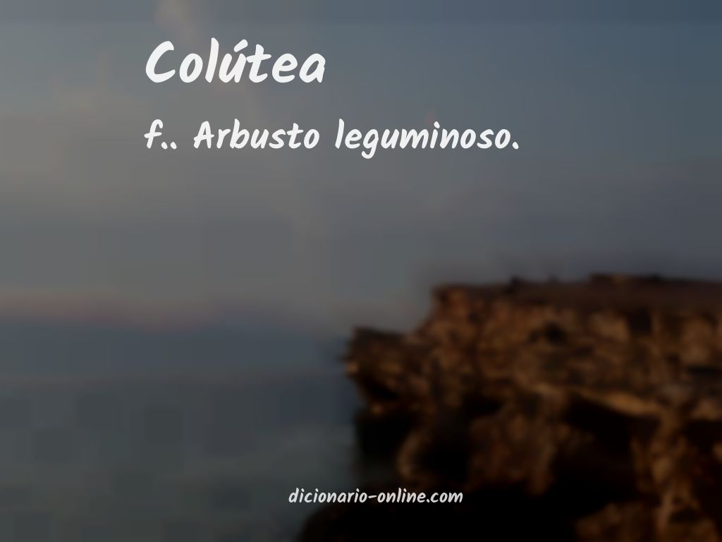 Significado de colútea