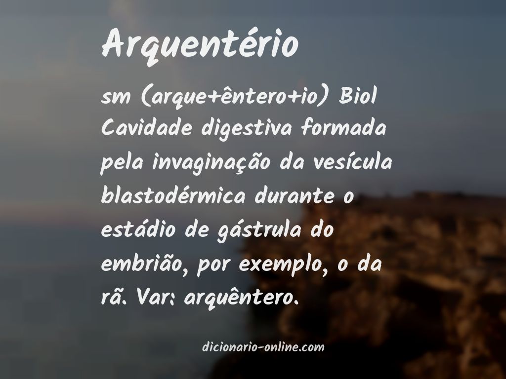 Significado de arquentério