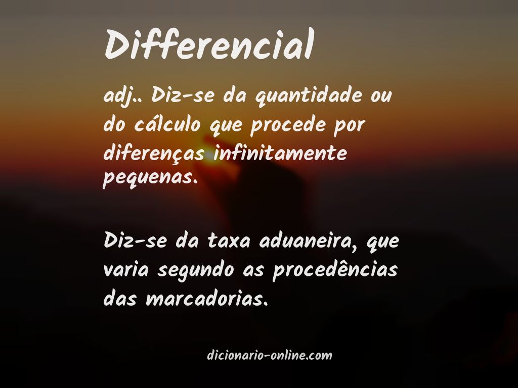 Significado de differencial