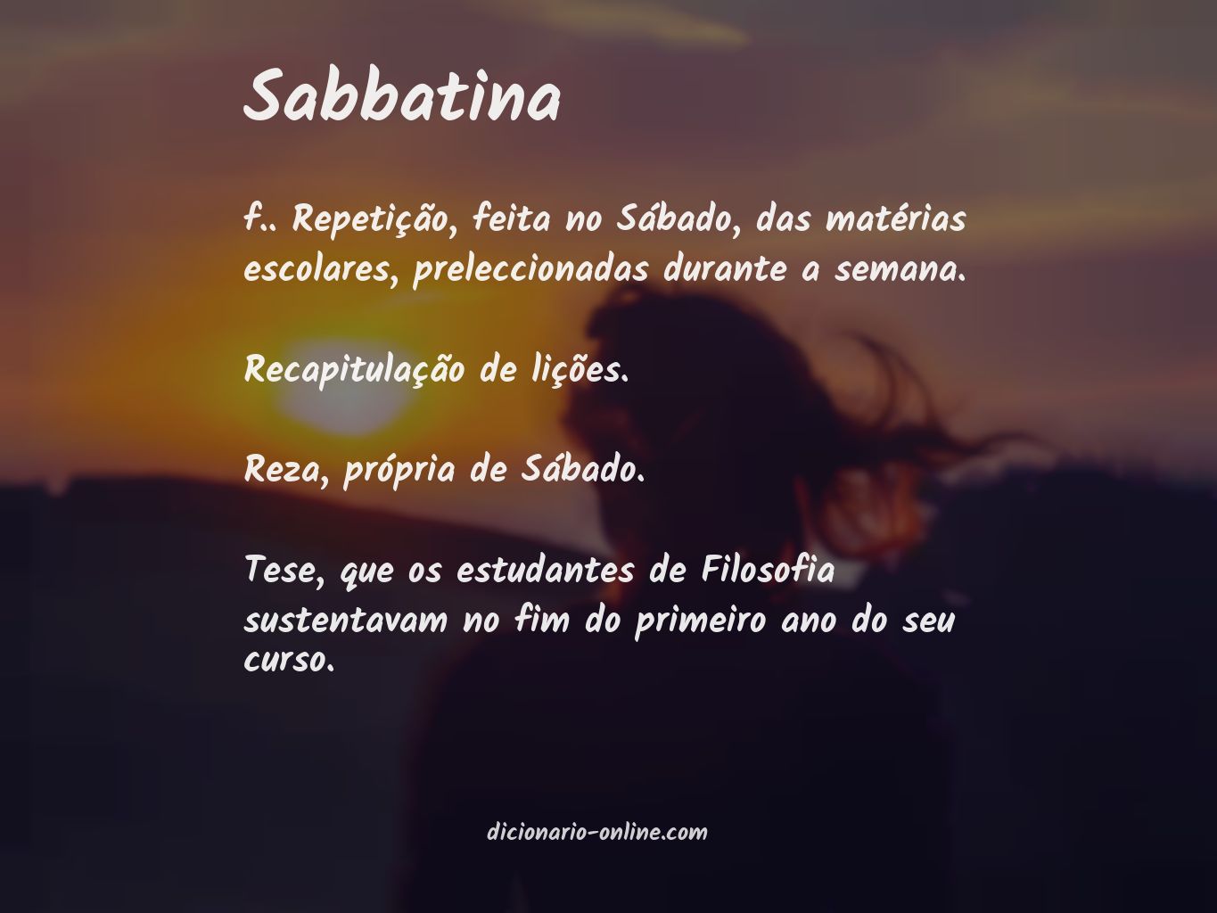 Significado de sabbatina