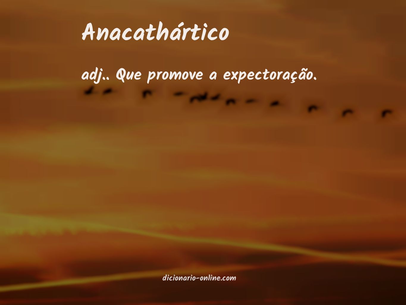 Significado de anacathártico