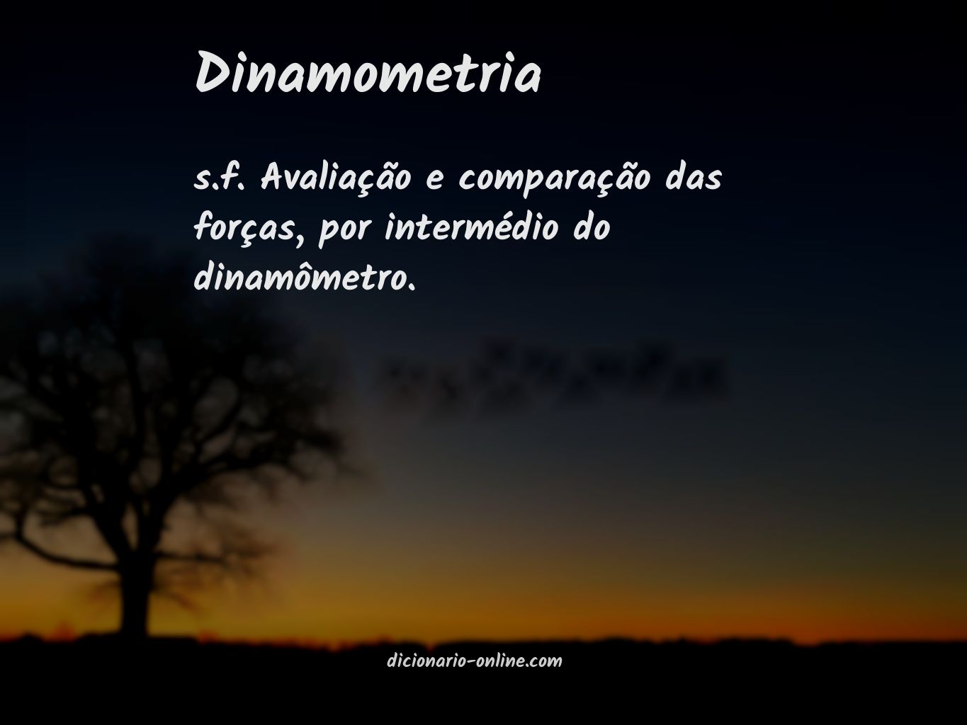 Significado de dinamometria