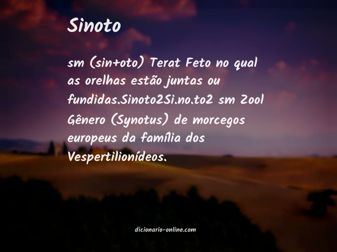 Significado de sinoto