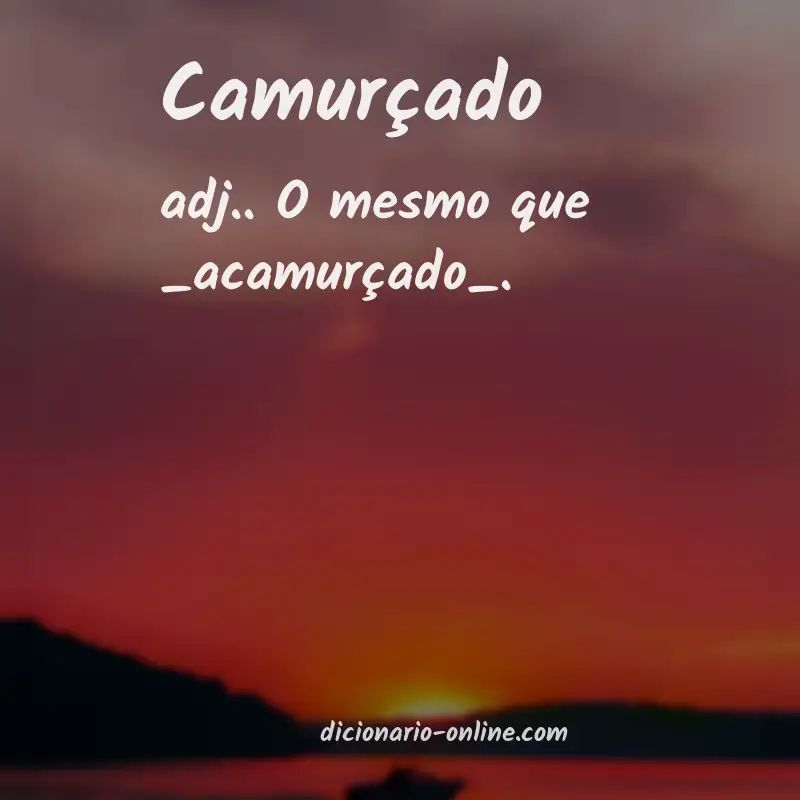 Significado de camurçado