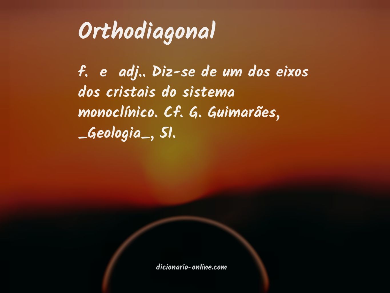 Significado de orthodiagonal