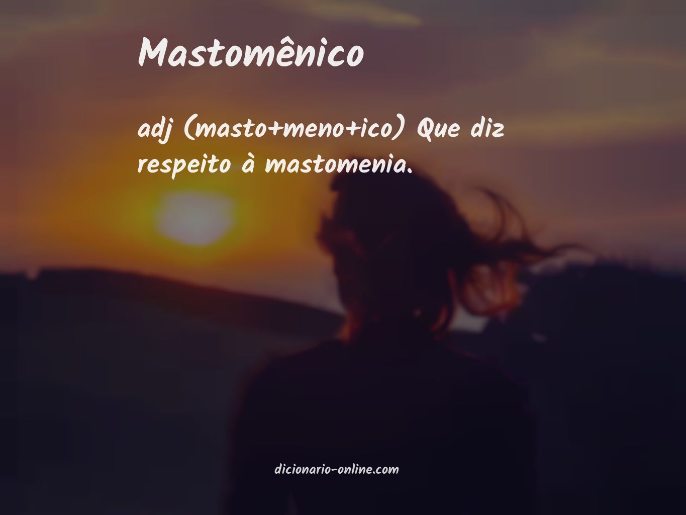 Significado de mastomênico