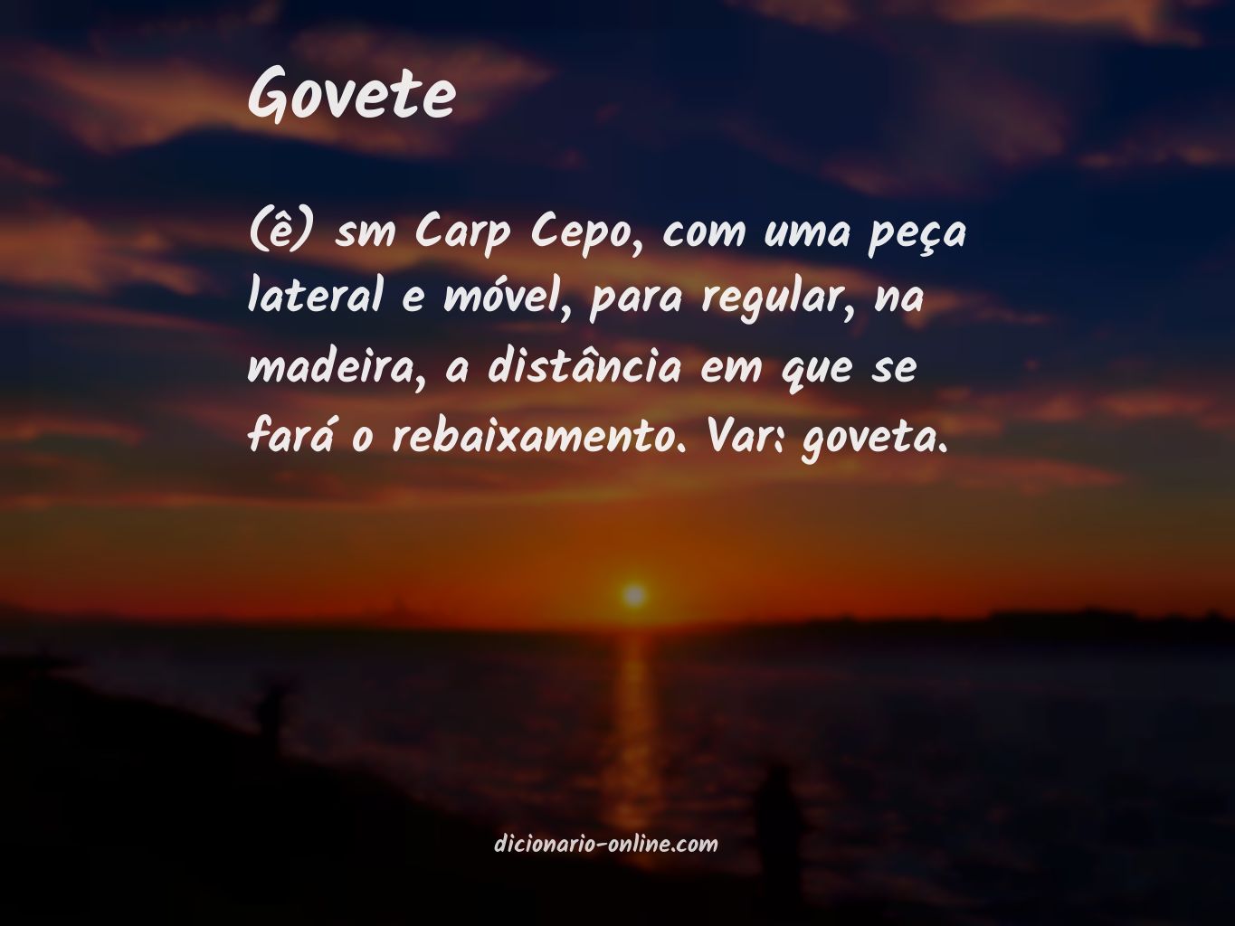 Significado de govete