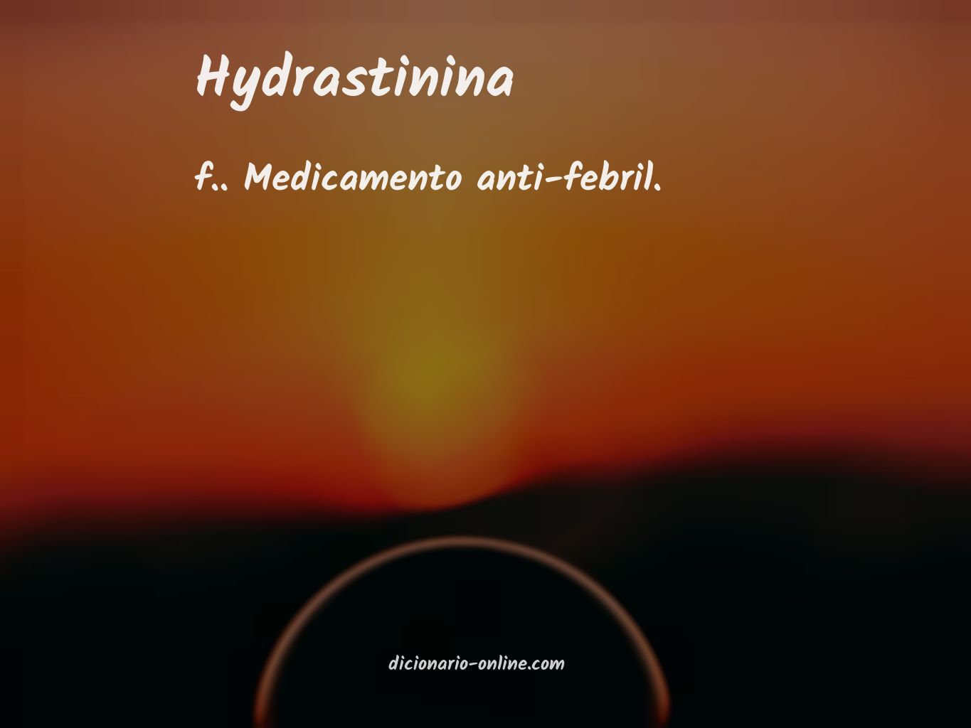 Significado de hydrastinina