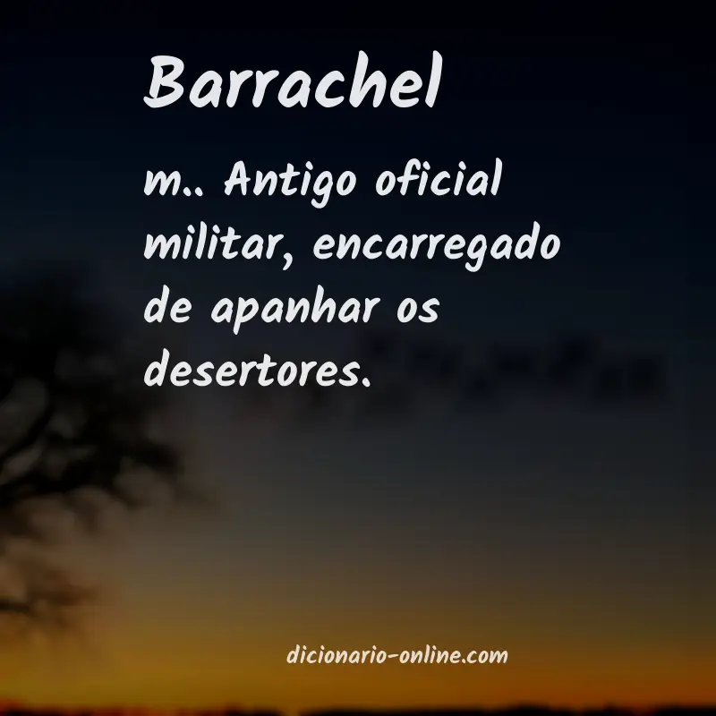Significado de barrachel