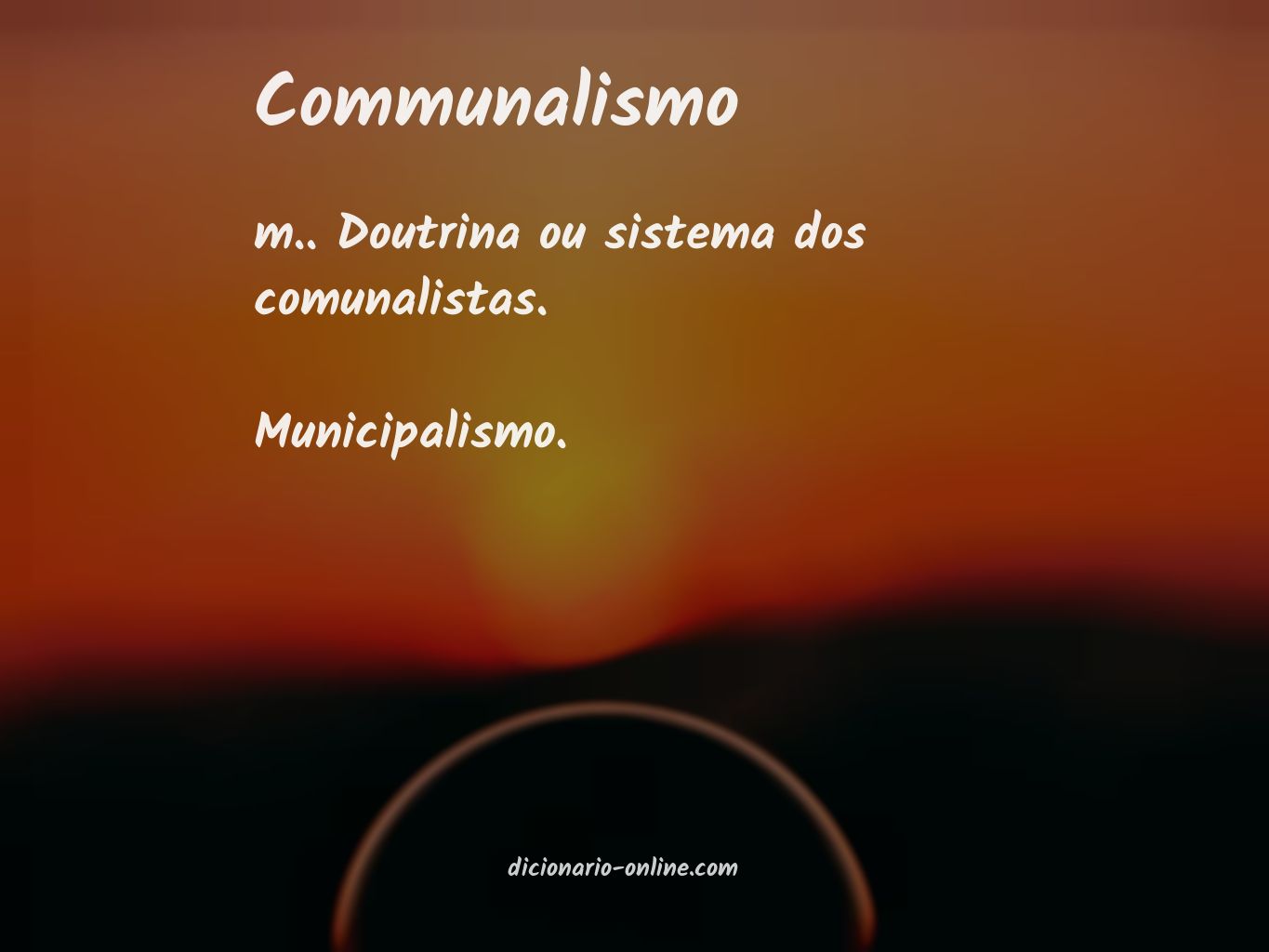 Significado de communalismo