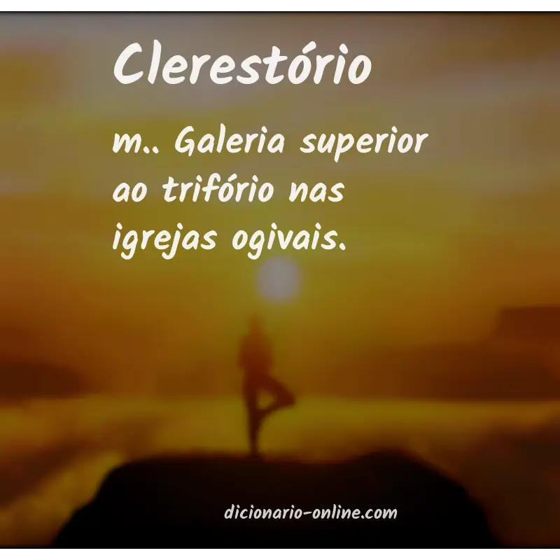Significado de clerestório