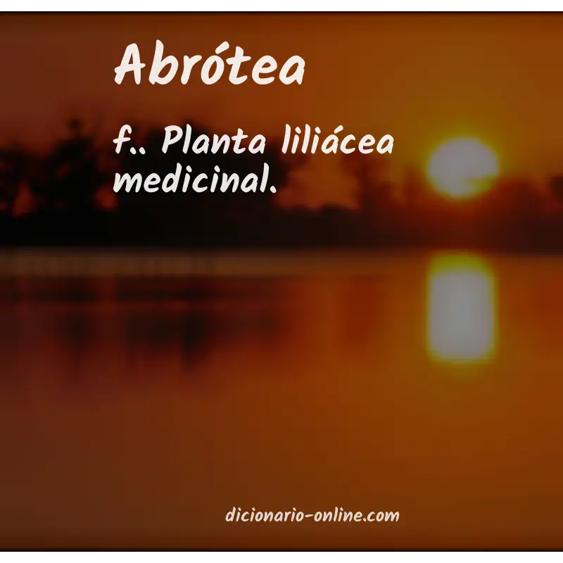 Significado de abrótea