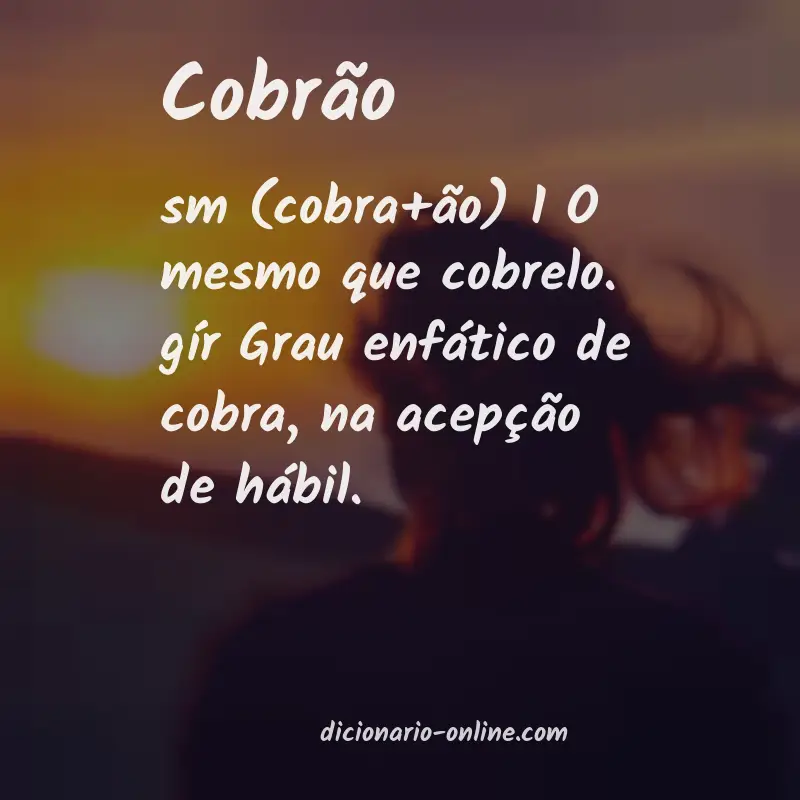 Significado de cobrão