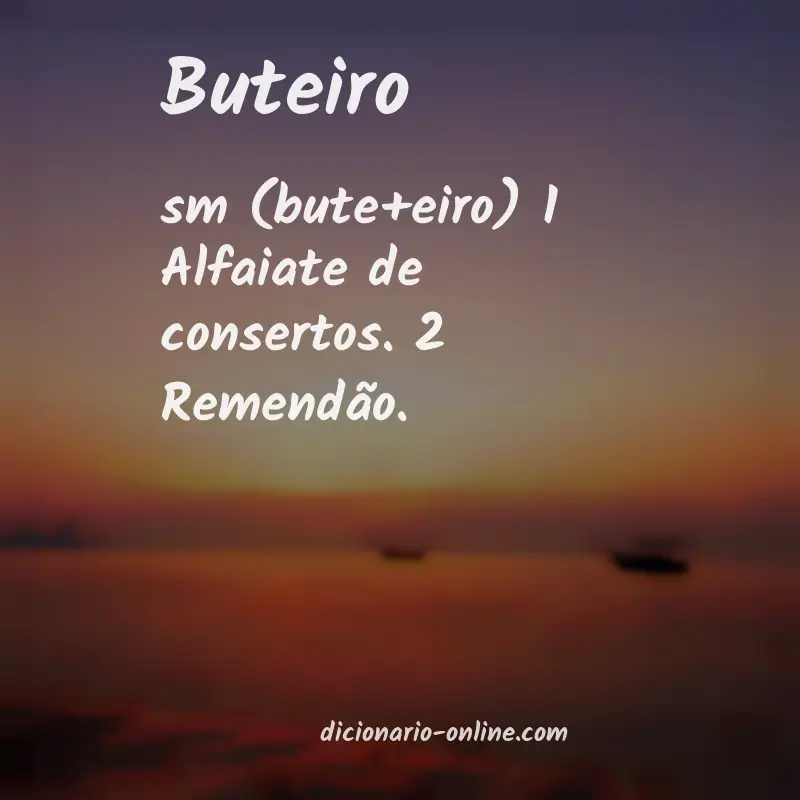 Significado de buteiro