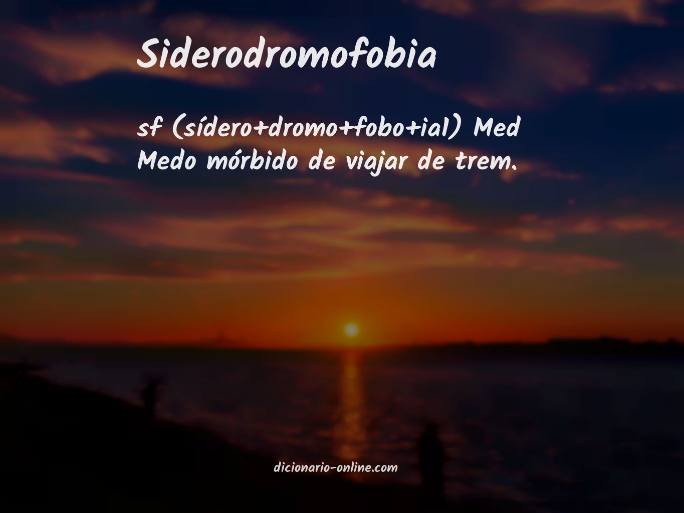 Significado de siderodromofobia