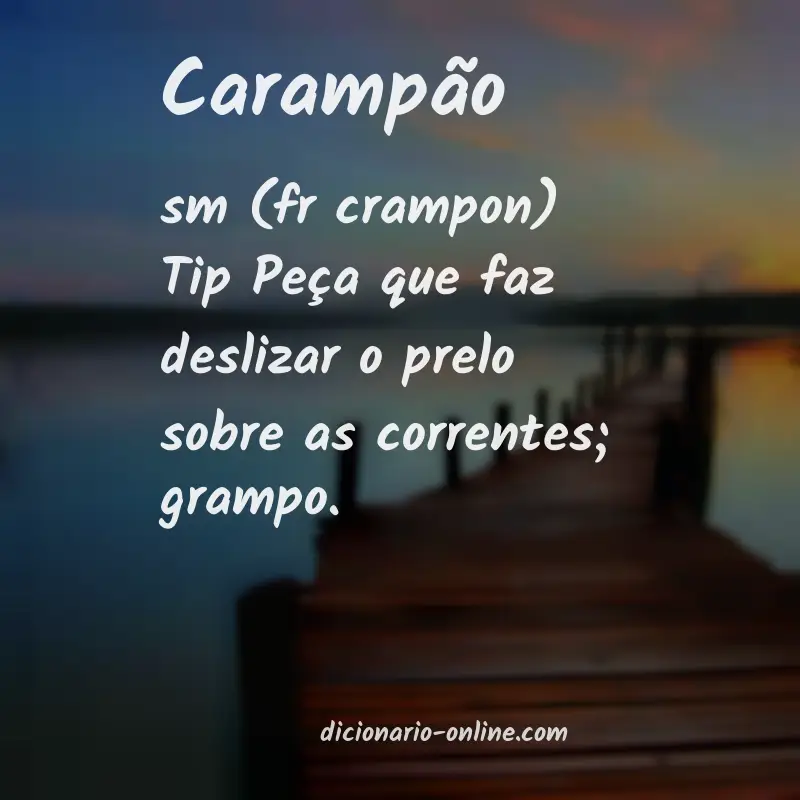 Significado de carampão