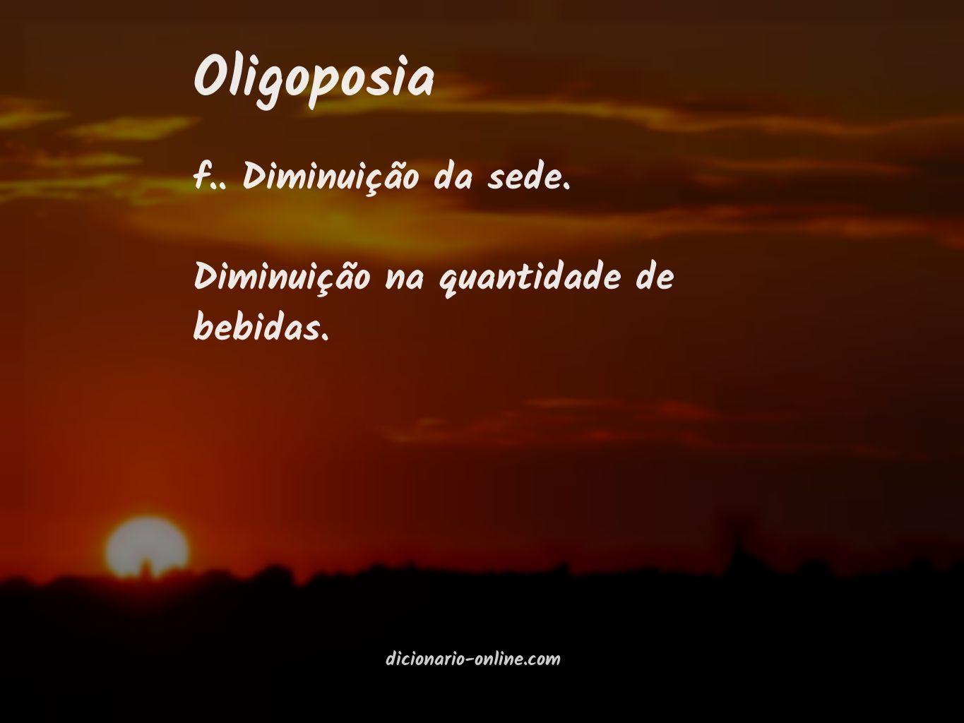 Significado de oligoposia