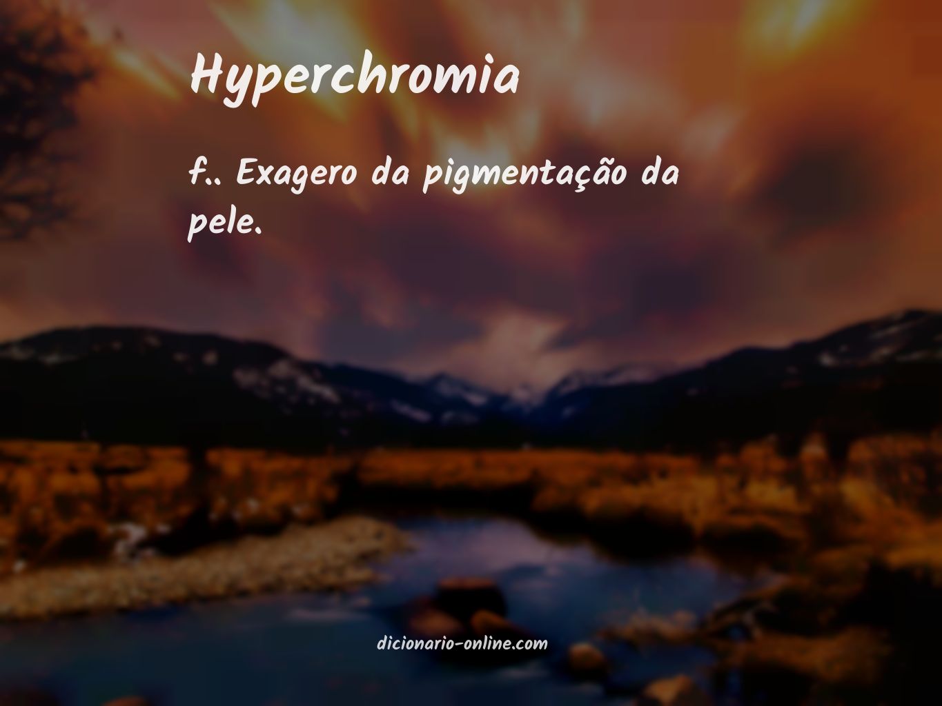 Significado de hyperchromia