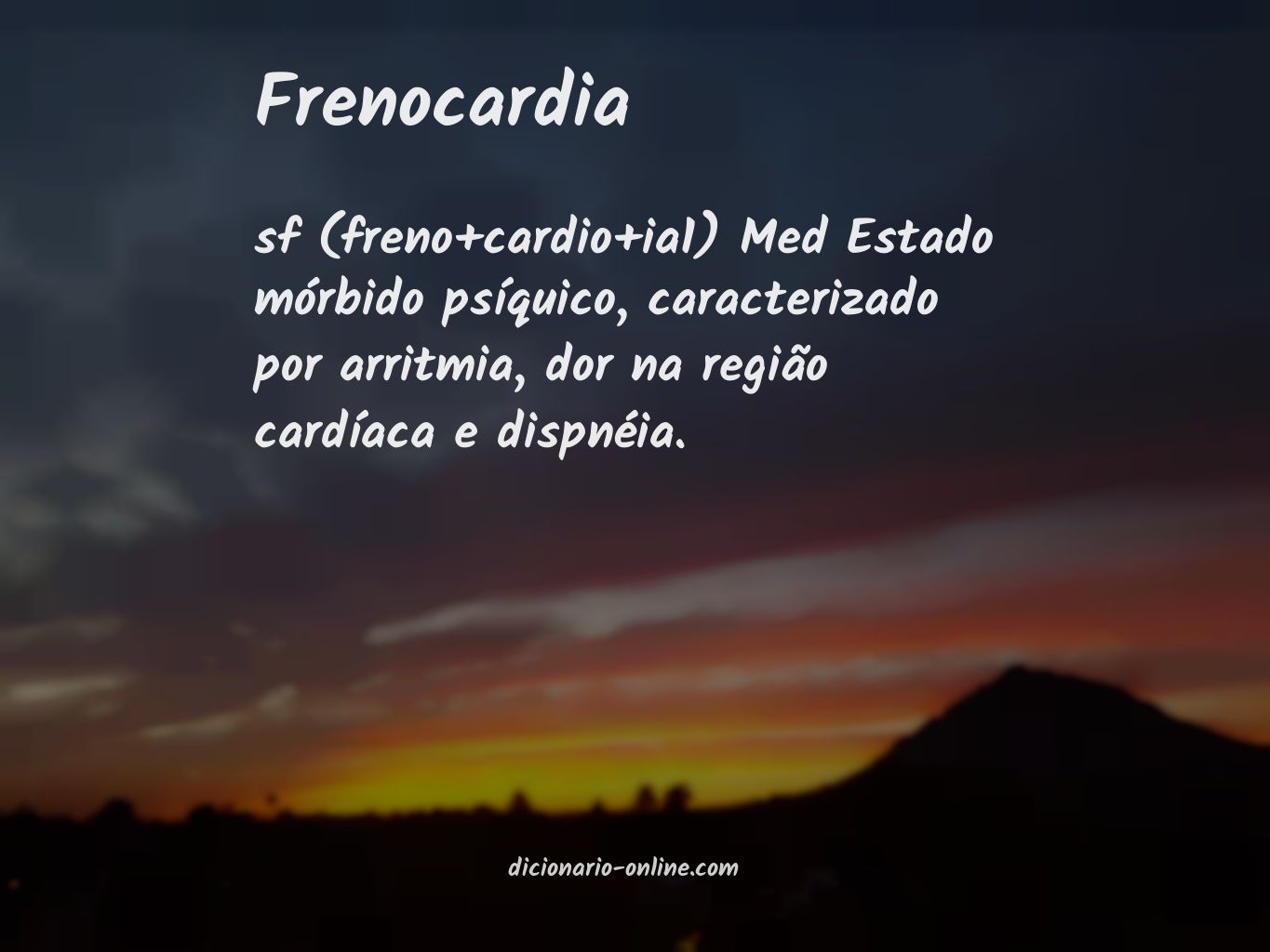 Significado de frenocardia