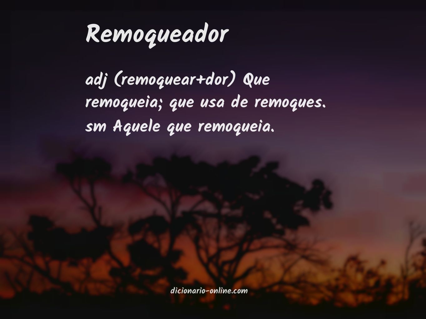 Significado de remoqueador