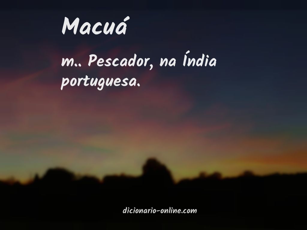 Significado de macuá