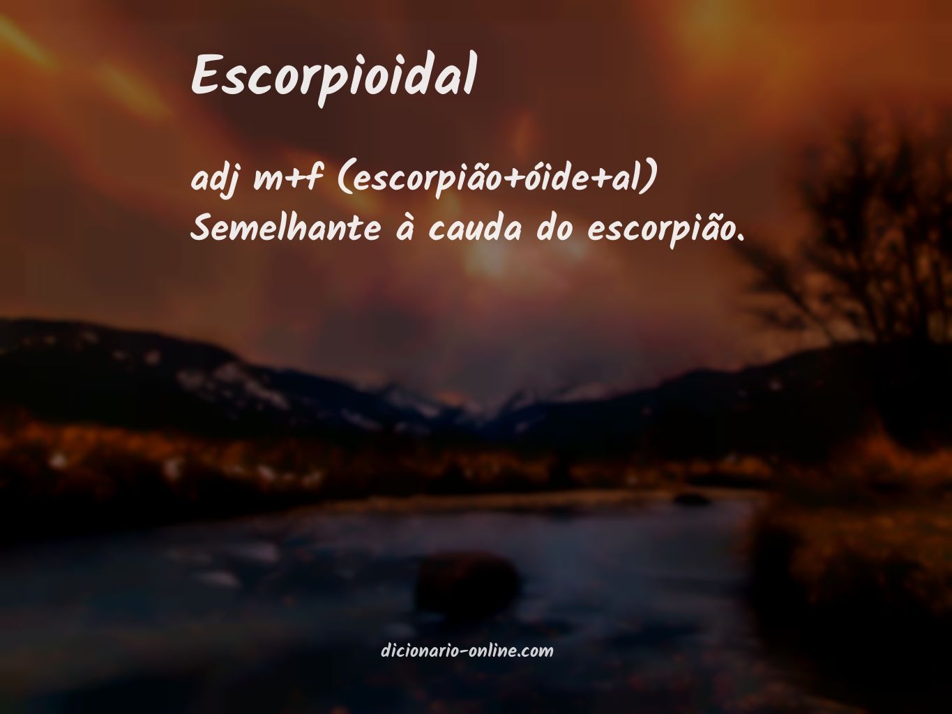 Significado de escorpioidal