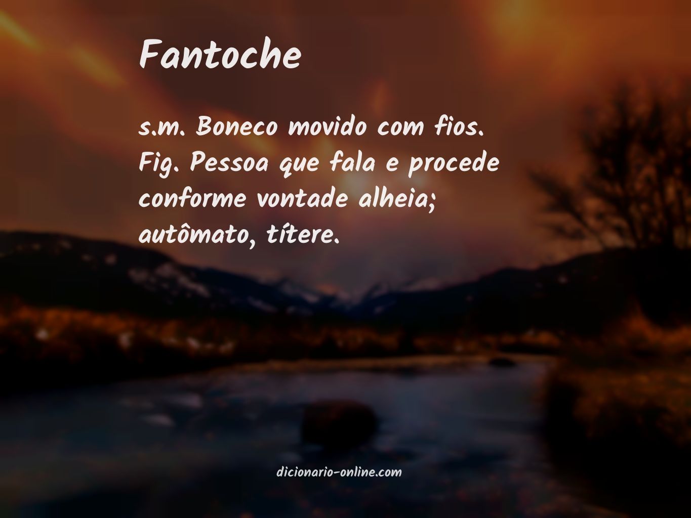 Significado de fantoche