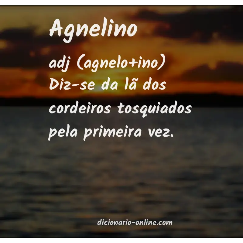 Significado de agnelino