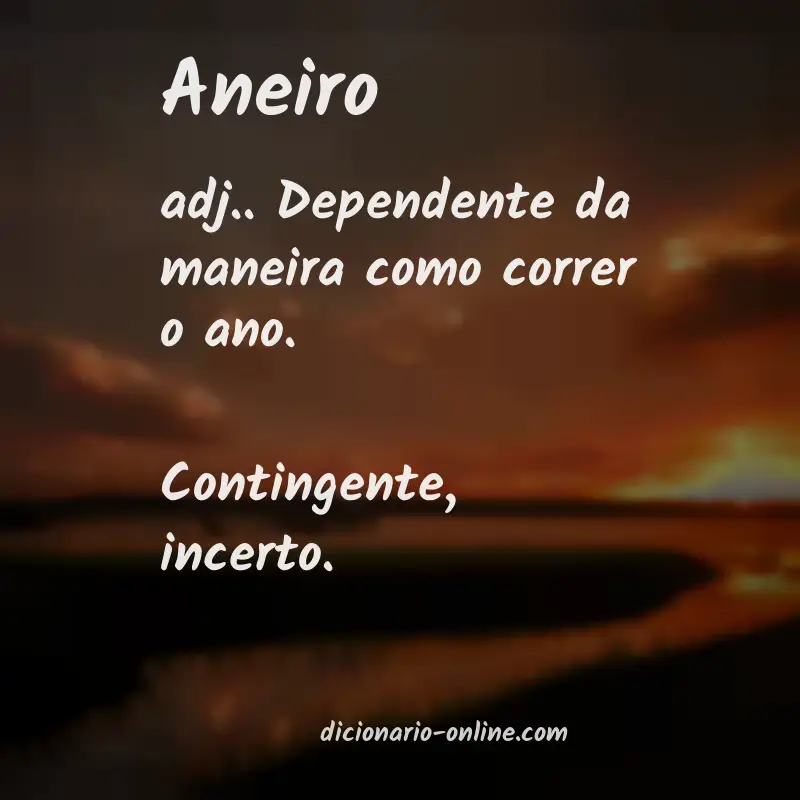 Significado de aneiro